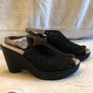 Jambu black platform shoes